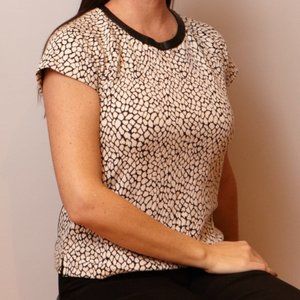 Banana Republic Black & White printed top